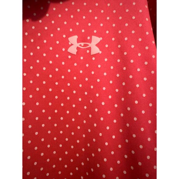 Women's Under Armour Golf Performance Polo Pink size Medium Loose fit - Picture 13 of 13